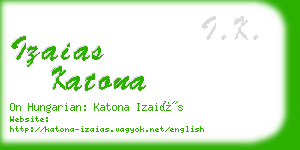 izaias katona business card